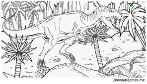 Kami, ricardo and dan learn that dino gas might have helped cause the extinction of the dinosaurs and can't wait to share that info with the class. Dinosaur Landscape Coloring Page Print Out It Or Color Online At Dinosaurgames Me For Free Dinosaur Coloring Pages Coloring Pages Dinosaur Coloring