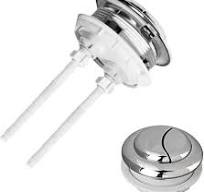 Botón de descarga de 1.890 in de diámetro de rosca de inodoro de doble  pulsador, botón ajustable para tanque de agua de inodoro, compatible con ...