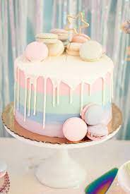 Once filled, just start piping little rosettes and stars in a variety of colors and sizes. Pastel Iridescent Girl S Birthday Party Birthday Cakes For Teens 13 Birthday Cake Homemade Birthday Cakes