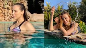 Iulia vantur comes to the timeline around the showbiz arena when starred anchoring the romanian television live show 'dancing for you'. Iulia Vantur Enjoying In Swimming Pool At Boyfriend Salman Khan S Farm House Youtube