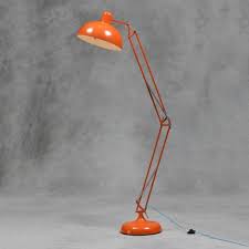 Extra Large Retro Orange Spotlight Floor Lamp Large Floor Lamp Vintage Floor Lamp Floor Lamp