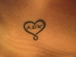23 cool heartbeat tattoo images and designs. Kids Initials Tattoo Heart Novocom Top