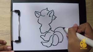 How To Draw Nine Tailed Fox ( Easy Step By Step ) - Youtube