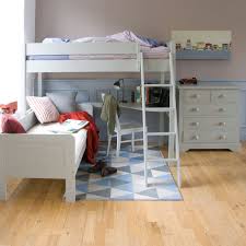Amart's huge range of quality bunk beds perfect for growing bodies and small rooms! Fargo High Sleeper With Sofa Bed And Corner Desk Farleigh Grey Bunk Bed With Day Bed And Desk Little Folks Furniture