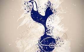 It was a blue and white. Download Wallpapers Tottenham Hotspur Fc 4k Paint Art Logo Creative English Football Team Premier League Emblem White Background Grunge Style Tottenham London England Uk Football For Desktop Free Pictures For Desktop Free