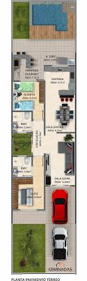 O projeto dispensa a sala de jantar, e o balcão da cozinha americana funciona como mesa. Geminadas Com