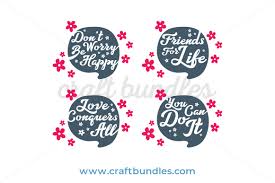 Download Friendly Quotes Svg Cut File Craftbundles