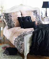 Black And Cream Toile Bedding 100 Cotton Sateen Duvet Cover Printed Lace Bedding Gold Cream Amp Black Bed Set Black Bed Set Black Bedding Fitted Bed Sheets
