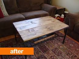Before After Ikea Granas Table Gets A Rustic Makeover Ikea Coffee Table Coffee Table Ikea Hack Ikea Granas