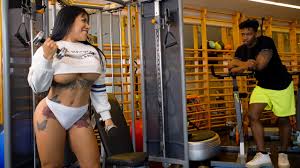 Latin Beauty Works It Out With A Lucky Stud At the Gym Over at Brazzers -  Fleshbot