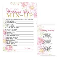 This listing is for an instant digital download for you to print at home. Word Scramble Floral Bridal Shower Game Pack Of 25