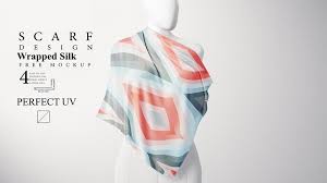 Free Scarf Mockup Pinspiry In 2020 Free Scarf Scarf Design Mockup