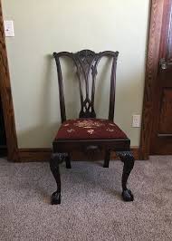 This Beautiful Antique Chippendale Style Side Chair Or Dining Chair Is Made Of Solid Mahogany And Is Sturdy With Tight Join Solid Mahogany Side Chairs Antiques