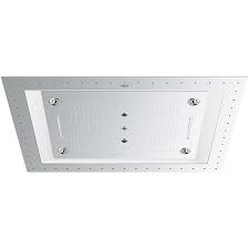The ceiling shower head must be controlled by 8 outputs + 1. Grohe Ceiling Rainshower F Series 40 26373001 Chrome 1016 X 762 X 145 Mm With Light
