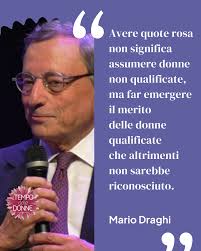 L'Europa vuol rimanere padrona del suo destino? Ci vuole un cambiamento di  prospettiva», dice Mario Draghi, intervistato dal direttore del Corriere  della Sera Luciano Fontana, dal palco del Tempo delle Donne. L'intervista