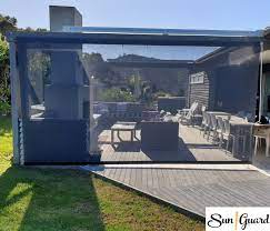Custom Made Outdoor Mesh Screens In Mangawhai Our Drop Down Screens Come In 3 Varieties Pvc And Mesh Mesh And Outdoor Screens Outdoor Curtains Outdoor Cafe