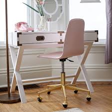 New chenille plain weave washed charcoal airgo desk chair. Kids Class Act Pink And Gold Desk Chair Reviews Crate And Barrel