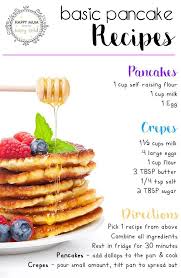 Basic Pancake Recipes From Happy Mum Happy Child Basic Pancake Recipe Basic Pancakes Pancake Recipe Easy
