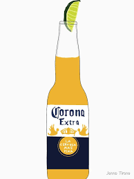 Corona Beer Drawing Fitted T Shirt By Jenna Tirone In 2022 Beer Drawing Beer Beer Painting