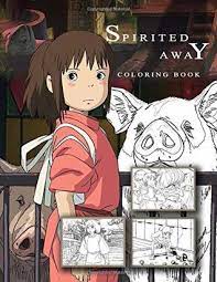 Limited time sale easy return. Spirited Away Coloring Book Hayao Mijazaki Studio Ghibli Anime Sen To Chihiro No Kamikakushi By Satoshi Tanaka