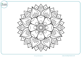 Dibujos De Flores Para Colorear Bonitas Y Faciles De Pintar Despues elija el tamano de impresion en las opciones de su navegador y/o impresora. dibujos de flores para colorear