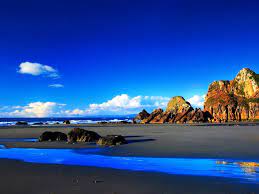 Playa Cielo Azul Intenso Paisajes Hermosos Paisajes Fondos De Pantalla Naturaleza