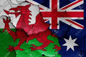 Flags of the united kingdom of great britain. Flags Of Wales And Australia Painted On Cracked Wall Stock Photo Picture And Royalty Free Image Image 120265598