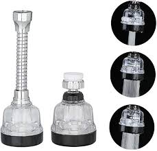 The hand spray on this kitchen tap has two jet types: Hoocozi 2pcs Faucet Sprayer Attachment Movable Kitchen Faucet Head Kitchen Sprayer 360 Rotate Swivel Water Saver Kitchen Sink Aer Aerator Kitchen Faucet Faucet