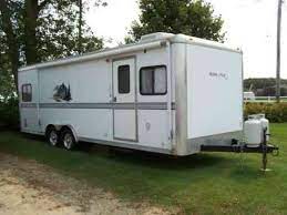 Our travel trailers offer some of the best safety features and biggest comfort on the market, from the open road to the campground. Forest River Work Play 2005 Forest River Toy Hauler A C Vans Suvs And Trucks Cars
