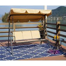 Lot art outdoor covered wooden gliding swing. Outdoor Porch Swing Covers Wayfair