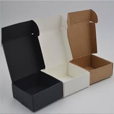 black kraft paper craft box small white soap cardboard packing package brown candy gift jewelry packaging crafts aluminum food