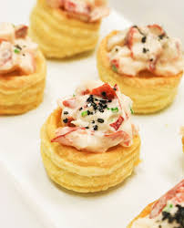 Petit Lobster Vol Au Vent Luxurious Lobster Truffle Oil Black Salt And Chives Sit Within A Delicate Puff Pastry Pot For The Vol Au Vent Truffle Oil Pastry