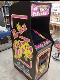 New ms pacman galaga arcade game multicade 60 games full size with trackball. Ms Pac Man Black Limited Edition Full Size Arcade Land Of Oz Arcades