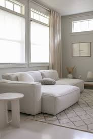 Solae Chill White Left Sectional Modern Sectional Living Room Apartment Decor Furniture