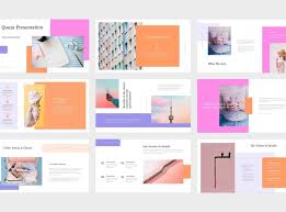 Queza Pastel Color Google Slides In 2020 Presentation Slides Design Social Media Design Graphics Presentation Design