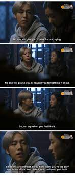 Moorim School Deep Emotions Crying Tumblr Korean Drama Quotes Drama Quotes Kdrama Quotes