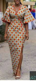 African Print Wrap Dress Handmade With 100 Cotton African Print Dress Floor Length Dress African Dresses For Women African Attire African Fashion Dresses
