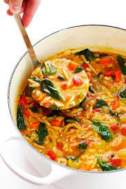 Italian Orzo Spinach Soup Gimme Some Oven Recipe Spinach Soup Recipe Italian Orzo Spinach Soup Orzo Spinach