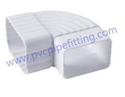 Assembling the downspout offset, typically encompasses attaching 2 identical opposing elbows together and extending them from the gutter outlet tube down to meet the first full length of downspout. Pvc Gutter 90 Deg Diverter Pvc Fitting Factory