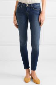 frame le skinny de jeanne mid rise jeans net a porter com