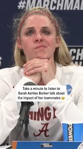 Alabama's Sarah Ashlee Barker after what is likely her final collegiate  game 🥹