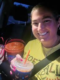 And I'm off 🚗💨 4:30 AM alarm... Gas tank filled... Iced Coffee in my  hand... and a bucket of Munchkins (cause its cute and filled up with sugary  treats 😋🤣) Next Stop