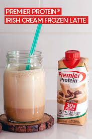 Premier Protein Irish Cream Frozen Latte In 2020 Protein Drink Recipes Protein Shake Smoothie Protein Shake Recipes