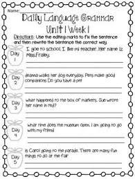 Wonders Daily Oral Language 3rd Grade Unit 1 Week 1 Free Daily Oral Language Daily Oral Language 4th Grade Oral