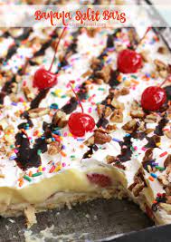 Banana Split Bars Recipe Dessert Recipes Easy Dessert Recipes Desserts