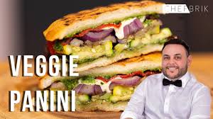 Start by smearing the italian herb oil on each side of the bread. Grilled Veggie Panini Youtube