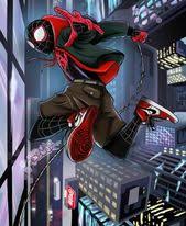 Stickers Spiderman Drawing Miles Morales Spiderman Miles Spiderman
