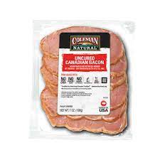 Called back bacon in canada, this lean smoked meat is a closer kin to ham than regular bacon. Coleman Natural Canadian Bacon Perdue Farms