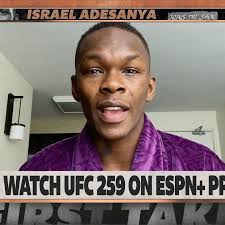 Adesanya sees UFC 259 as a showcase fight in 'stagnant' LHW division
