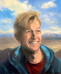 Bob Crockett, or Uncle Bob. “Looking Ahead.” Started this just after his  cancer diagnosis. He opted for casual outdoorsy rather than fierce  litigator by a bookshelf. 😄 Taught me how to ski